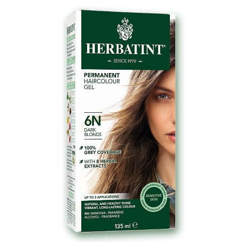 Herbatint 6N Dark Blonde Permanent Haircolour Gel 135mL