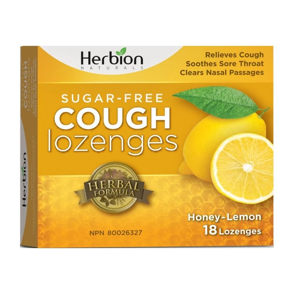 Herbion Cough Lozenges, Honey-Lemon 18 Lozenges