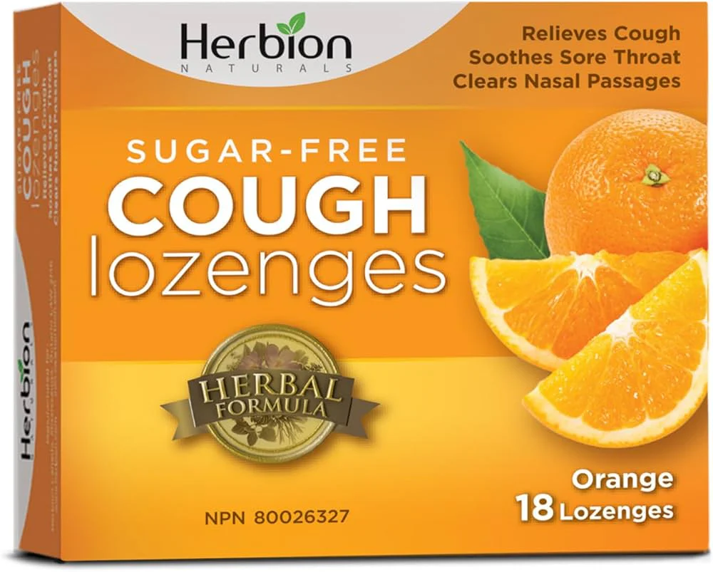Herbion Cough Lozenges, Orange 18 Lozenges