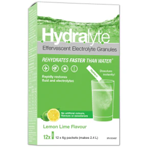 HydraLyte All Natural Electrolyte Powder 12*6 Grams Packets