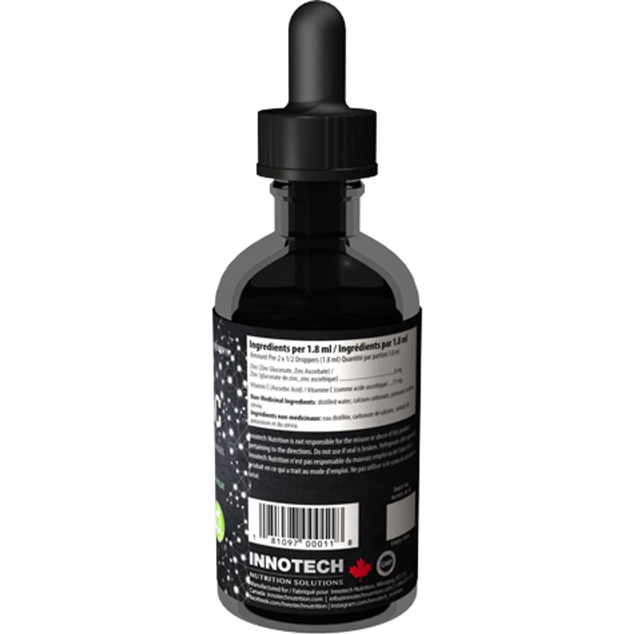 Innotech Nutrition Liquid Ionic Zinc 60mL - Image 2