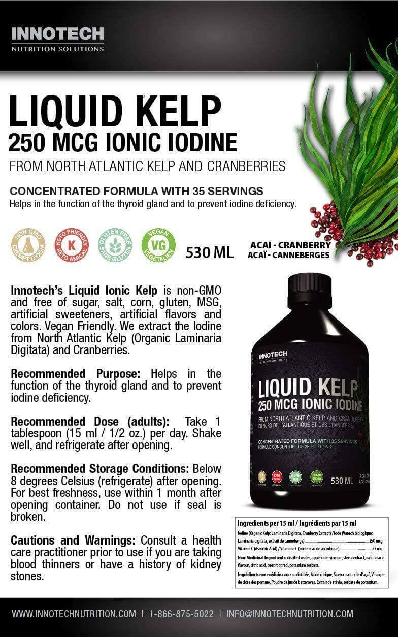 Innotech Nutrition Liquid Kelp 530 mL – Natural Source of Iodine - Image 4