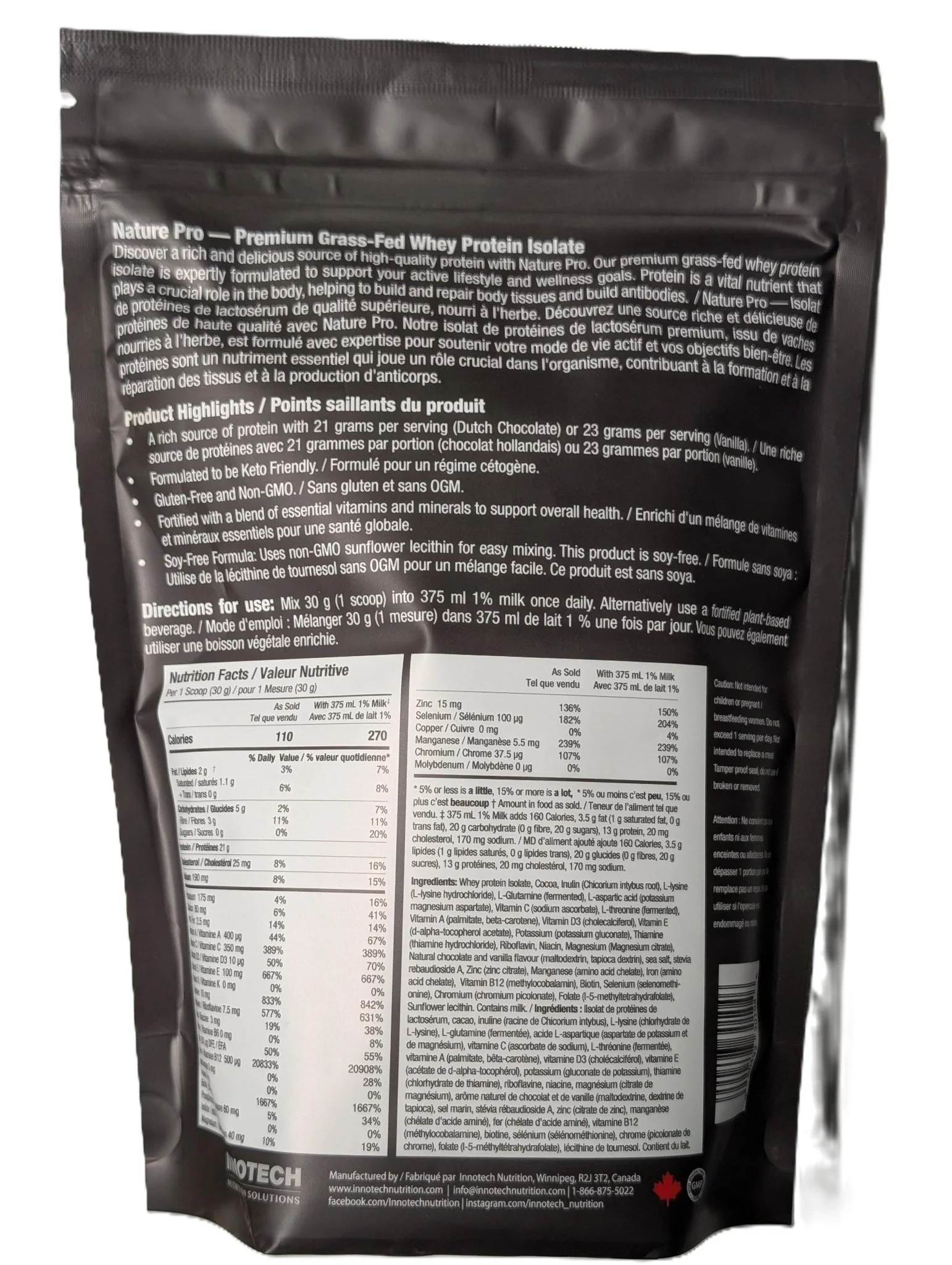 Innotech Nutrition NaturePro 400 Grams - Image 3