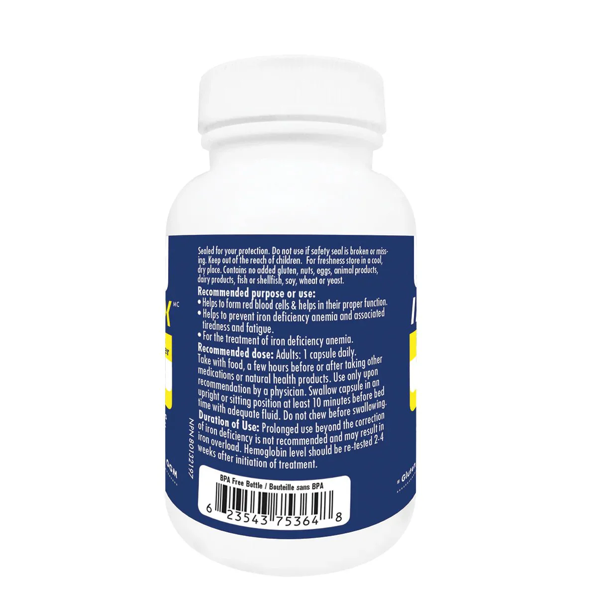Naka Iron Max 30 Veg Capsules Polysaccharide Iron Complex - Image 2