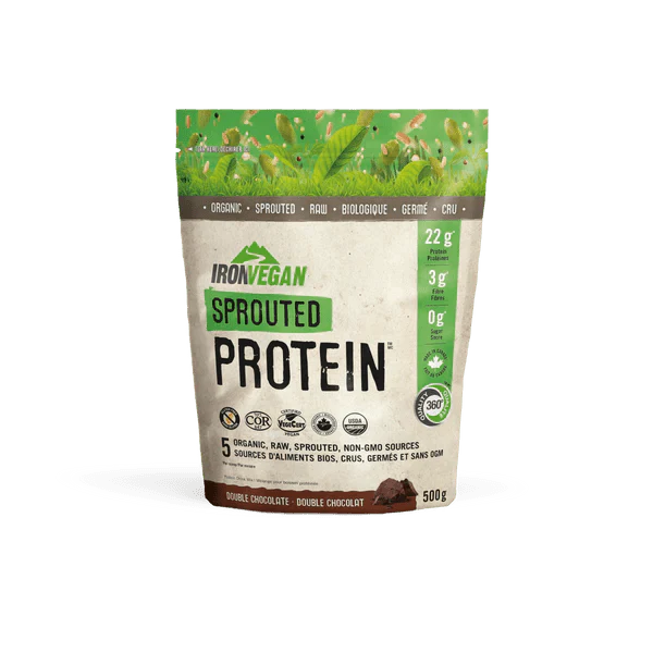Iron Vegan Sprouted Protein - Natural Chocolate 500 Grams