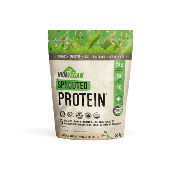 Iron Vegan Sprouted Protein - Natural Vanilla 500 Grams