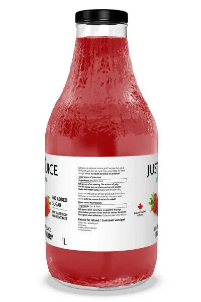 Just Juice 100% Pure Strawberry Juice 1 Litre - Image 2