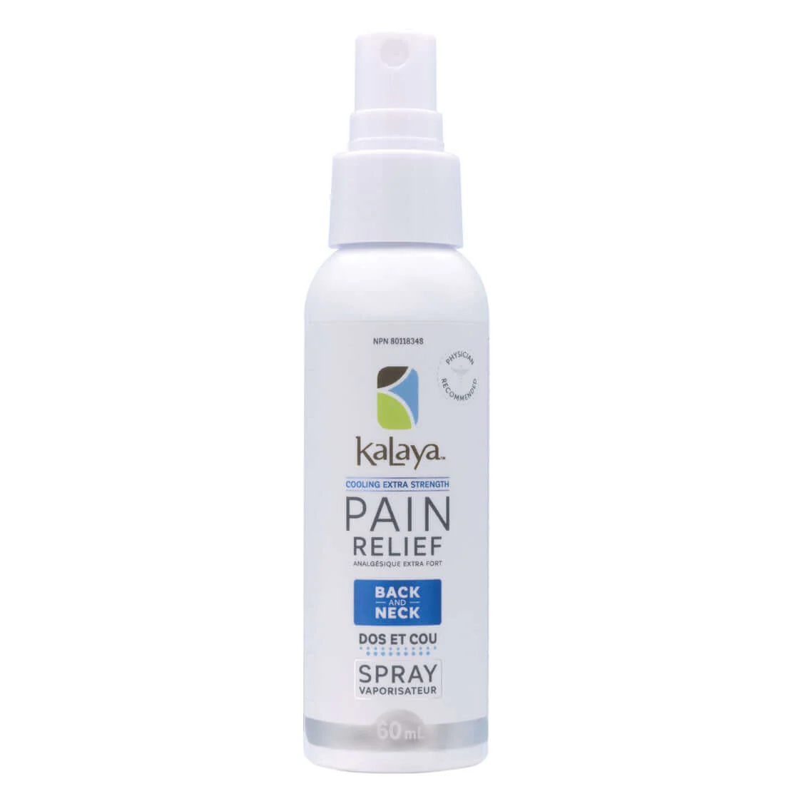 Kalaya Cooling Pain Relief Spray For Back & Neck, Extra Strength 60mL - Image 2