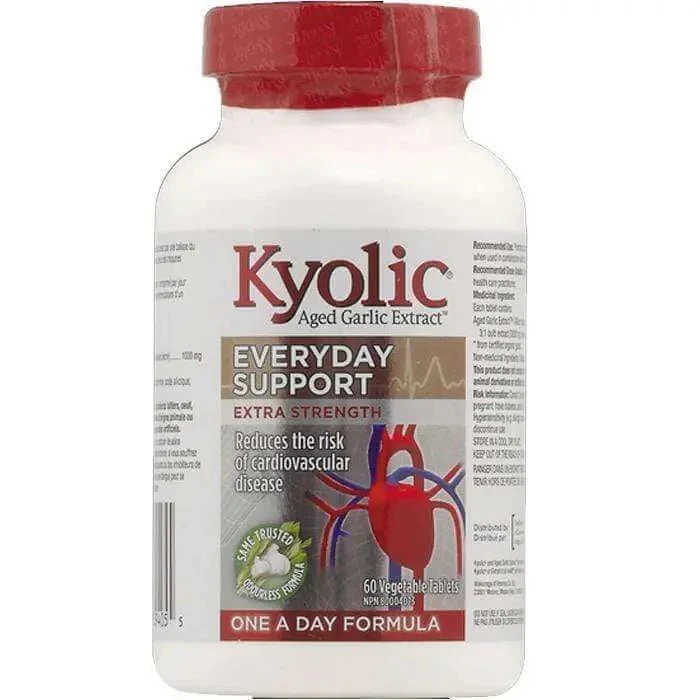Kyolic Extra Strength 1000mg One A Day 60 Veg Tablets
