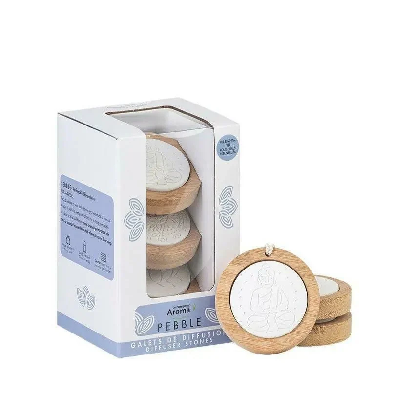 Le Comptoir Aroma - Pebble Essential Oil Diffuser Stones 3 PK