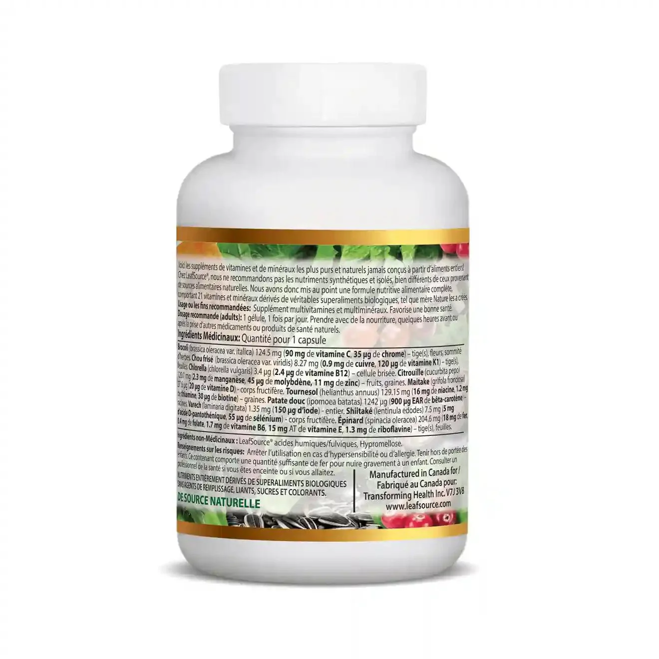 Leaf Source Real Multi One-A-Day 30 Veg Capsules - Image 2