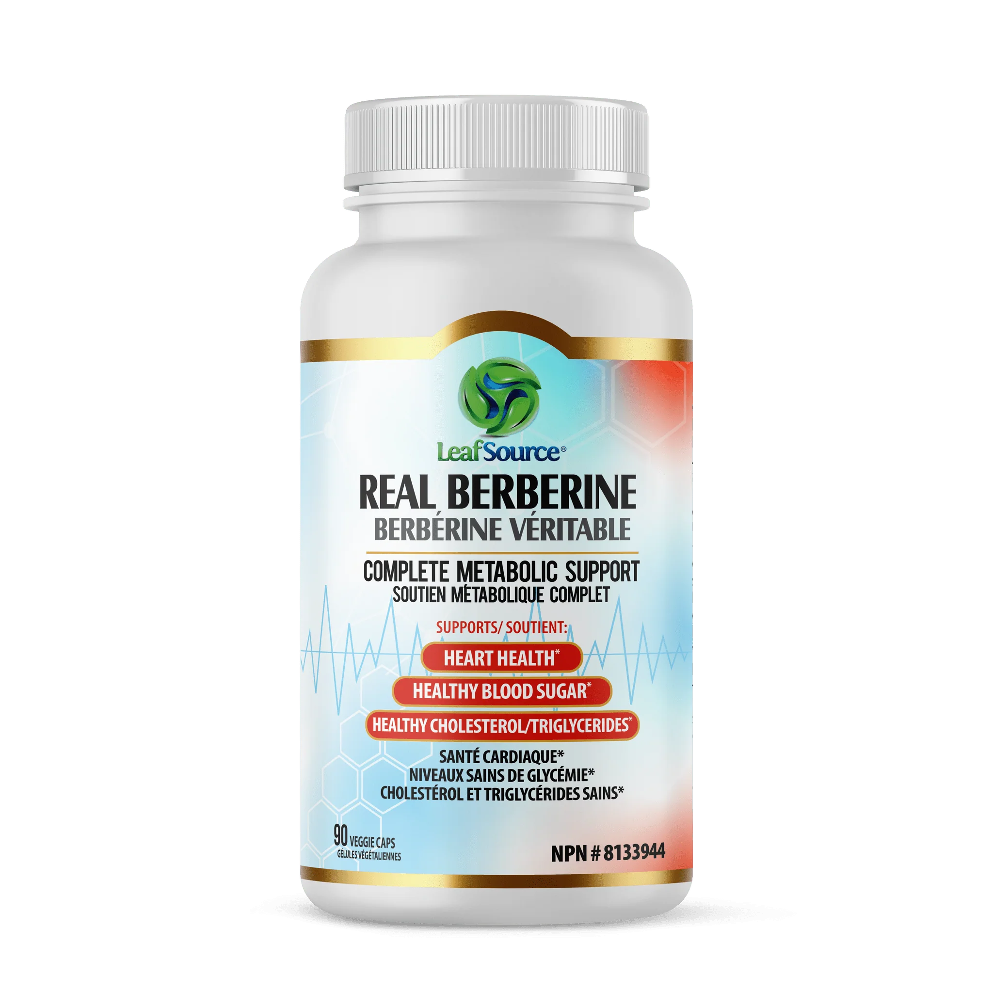 LeafSource® Real Berberine 90 Veg Capsules - Image 2