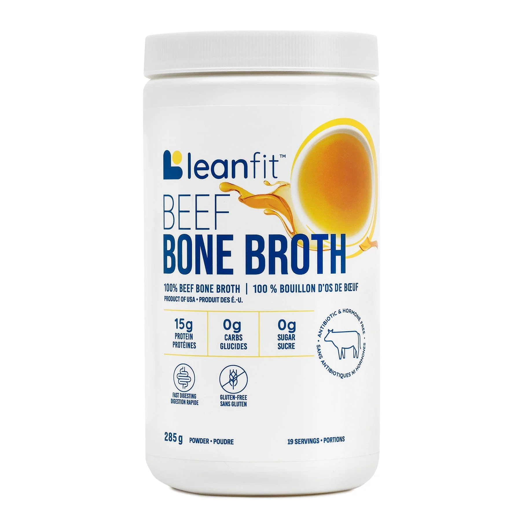 LeanFit Beef Bone Broth Powder 285 Grams