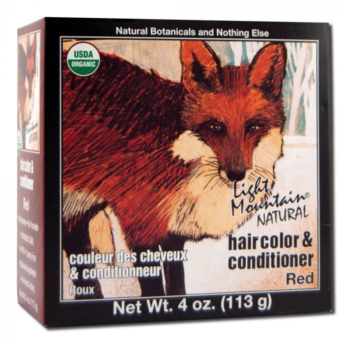 Light Mountain Natural Red Hair Color & Conditioner 113 Grams