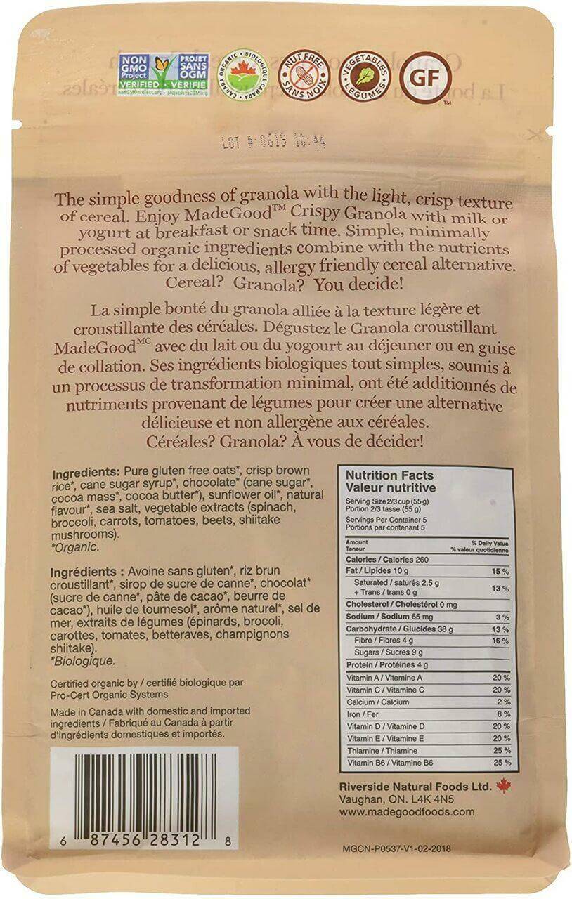 MadeGood Granula Cocao Crunch 284 Grams - Image 4
