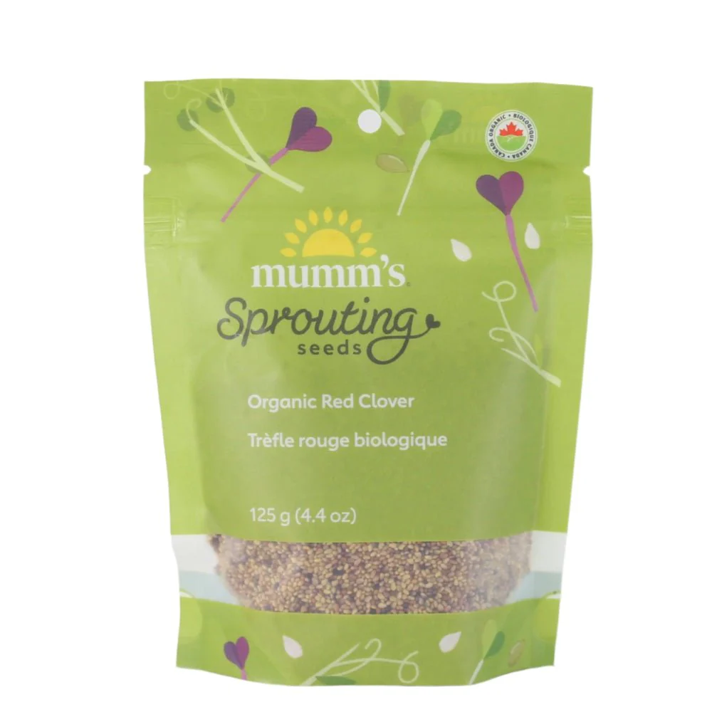 Mumm's Sprouting Seeds Organic Red Clover 125 Grams