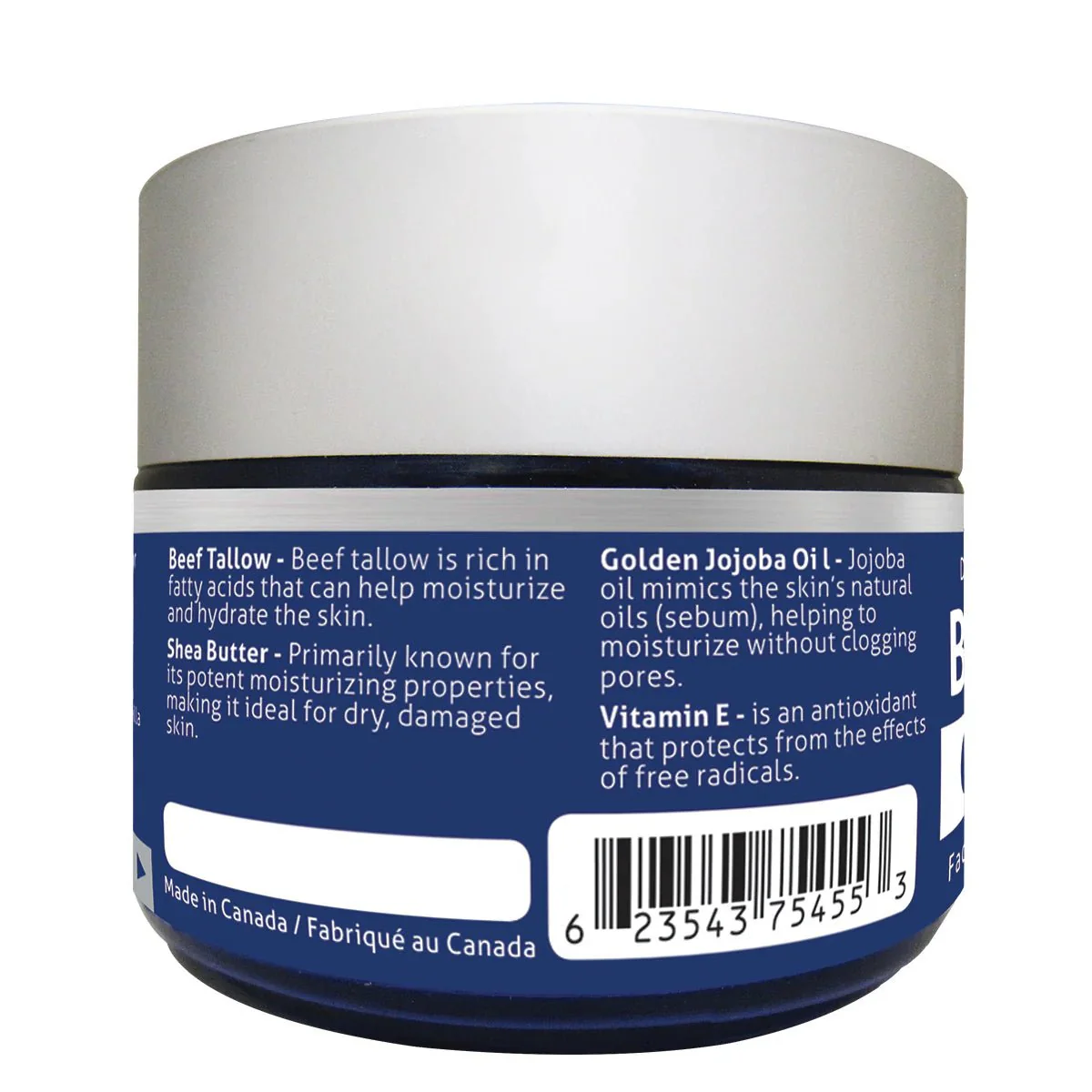 Naka Beef Tallow Organic Face & Body Cream 100mL - Image 2