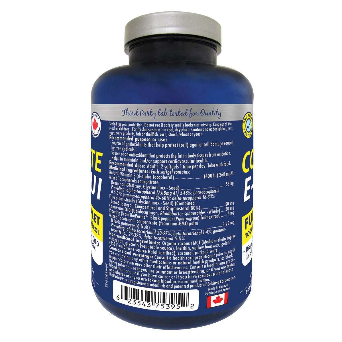 Naka Complete Vitamin E 400 IU 75 Softgels - Image 2