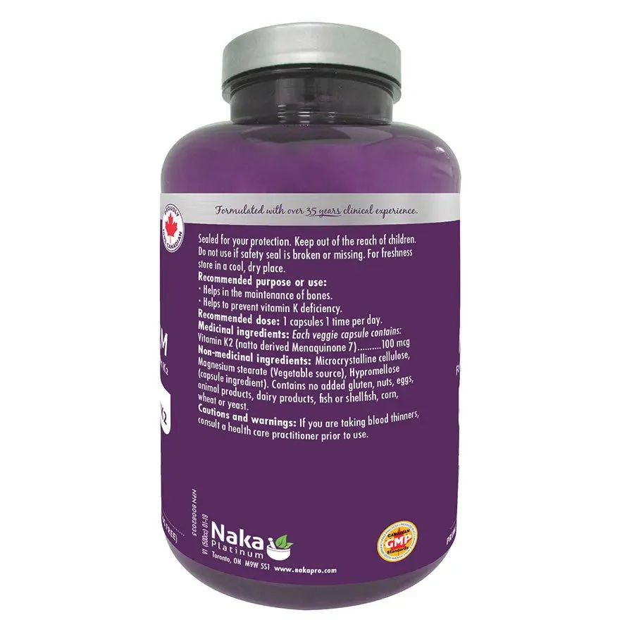 Vitamin K2 MK-7 Form 150 Veg Capsules - Image 2
