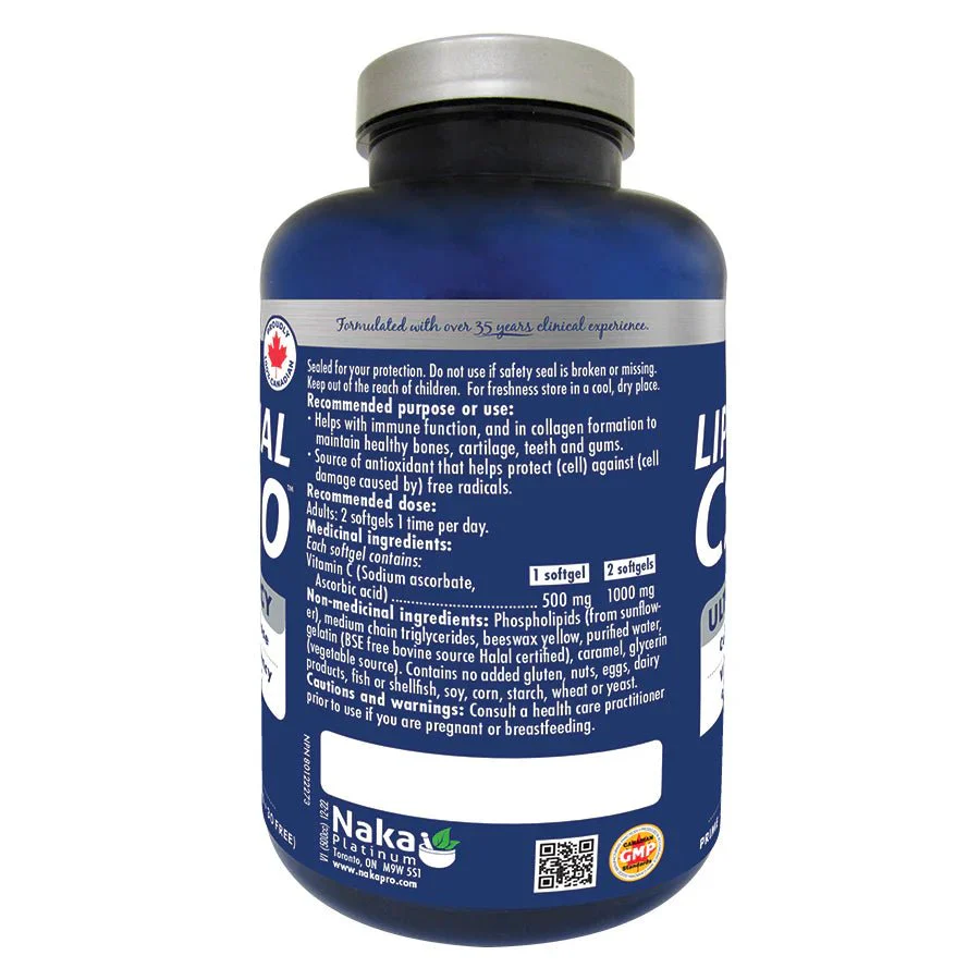 Naka Liposomal C 1,000mg Ultra Potency 90 Softgels - Image 2