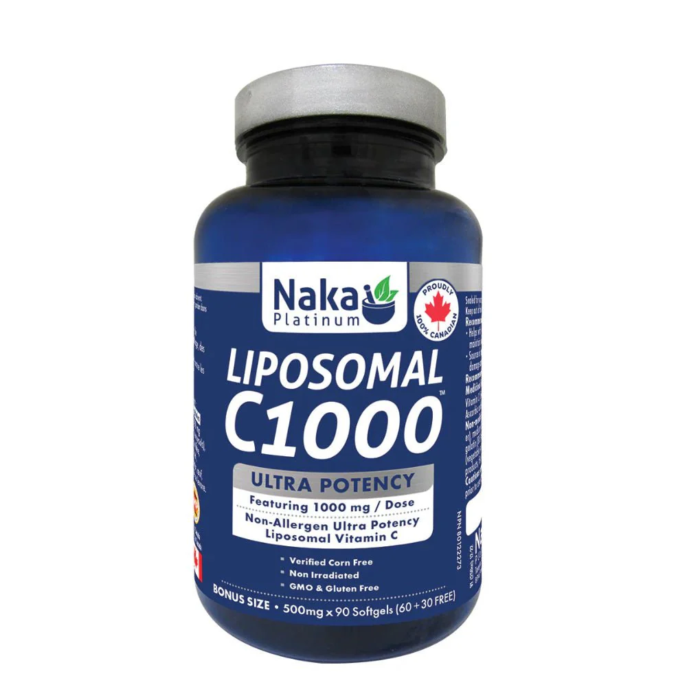 Naka Liposomal C 1,000mg Ultra Potency 90 Softgels