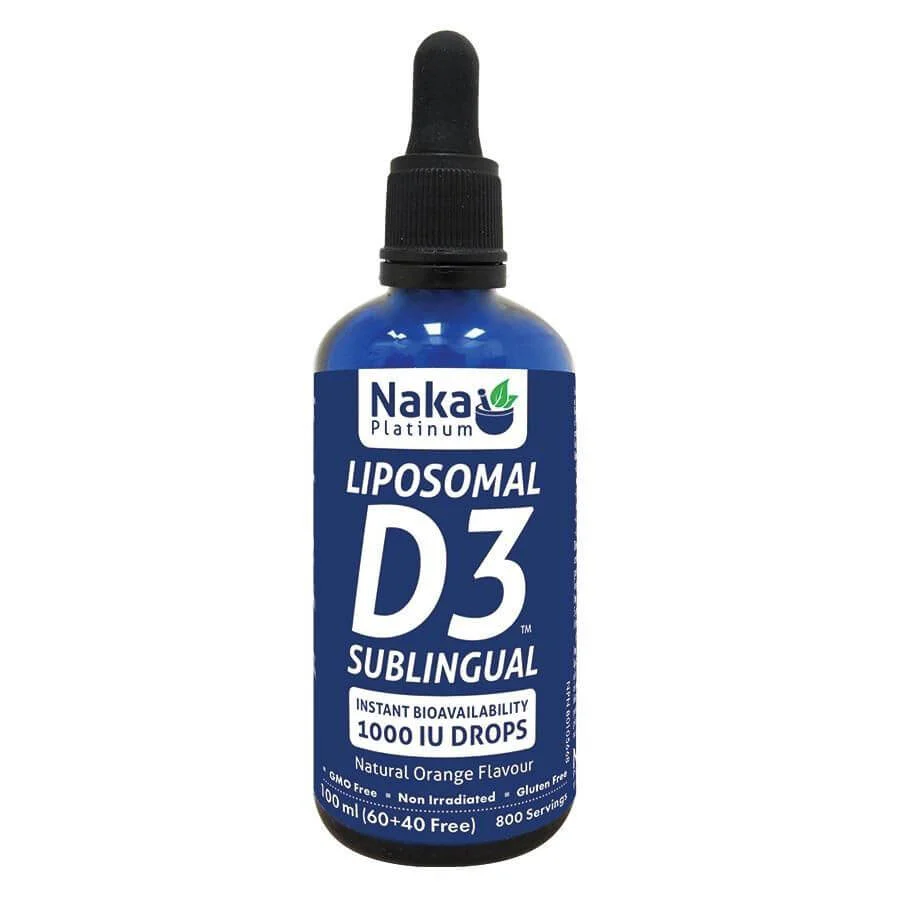 Naka Liposomal D3 Sublingual 1000 IU Drops Orange 100mL