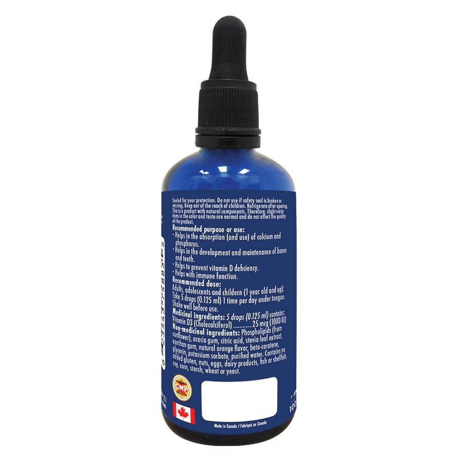 Naka Liposomal D3 Sublingual 1000 IU Drops Orange 100mL - Image 2