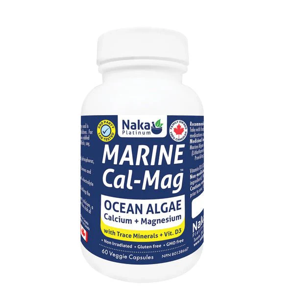 Naka Marine Cal-Mag Ocean Algae 60 Veg Capsules