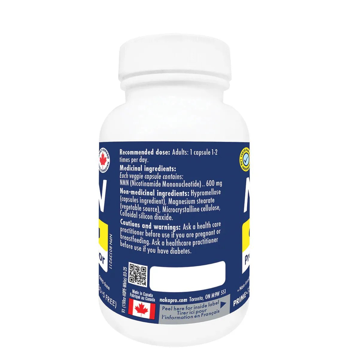 Naka NMN 600mg (NAD+ Precursor) 35 Veg Capsules - Image 3