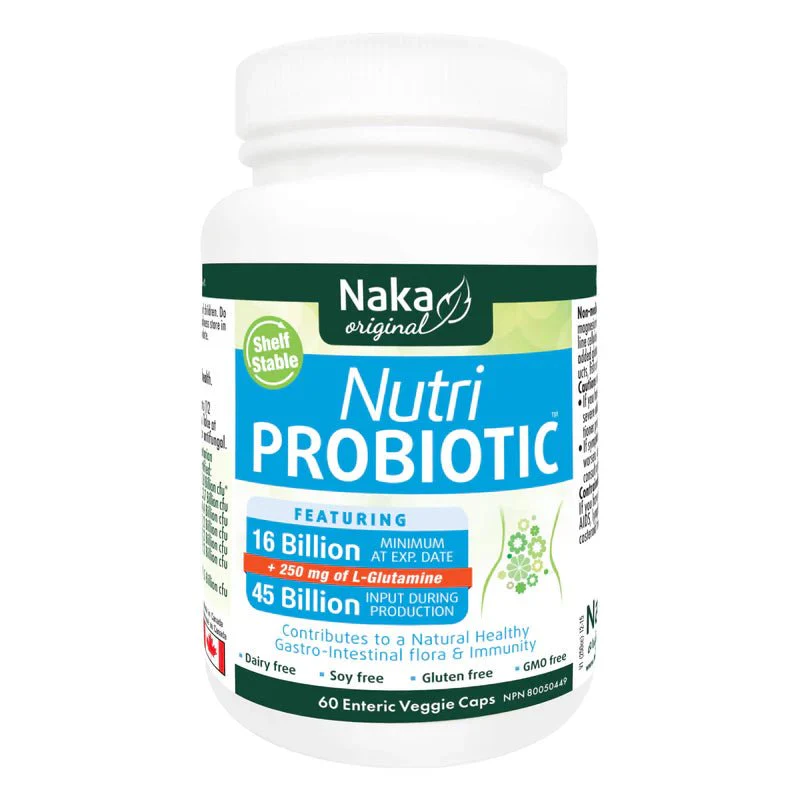 Naka Probiotic 60 Veg Capsules, Shelf Stable