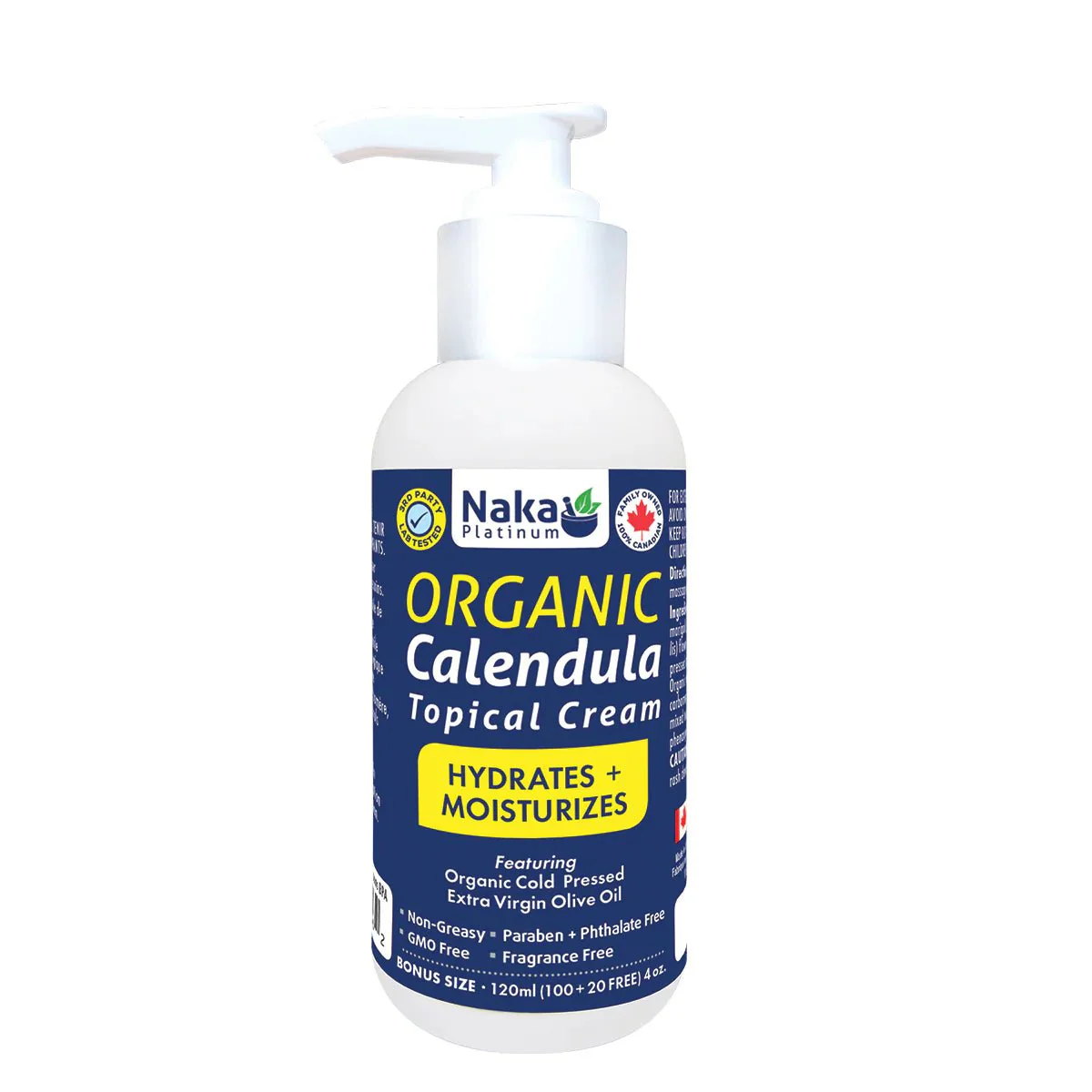 Naka Organic Calendula Cream 120mL