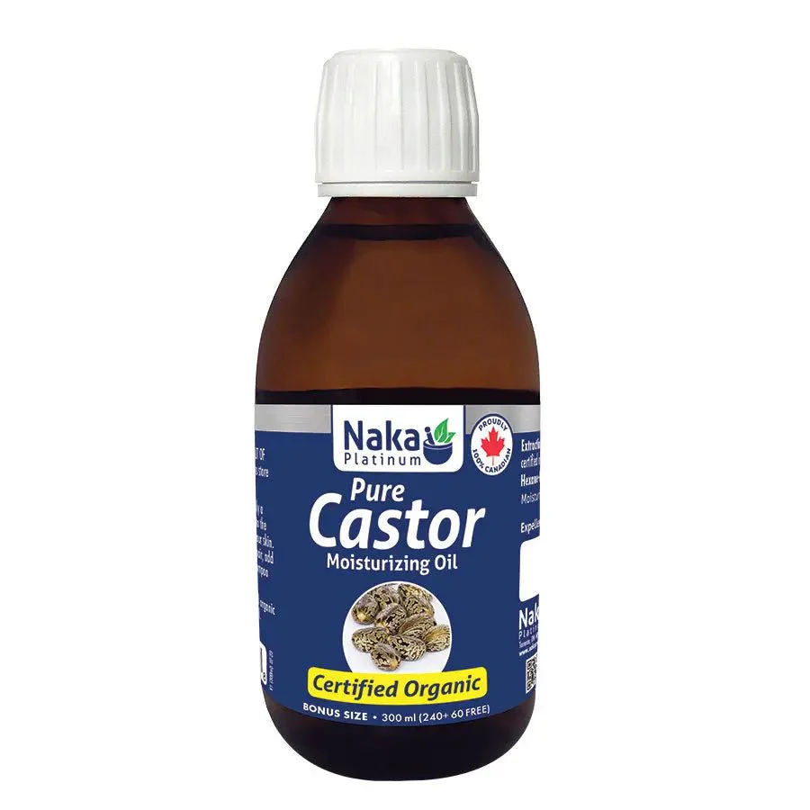 Naka Organic Pure Castor Oil Glass Bottle