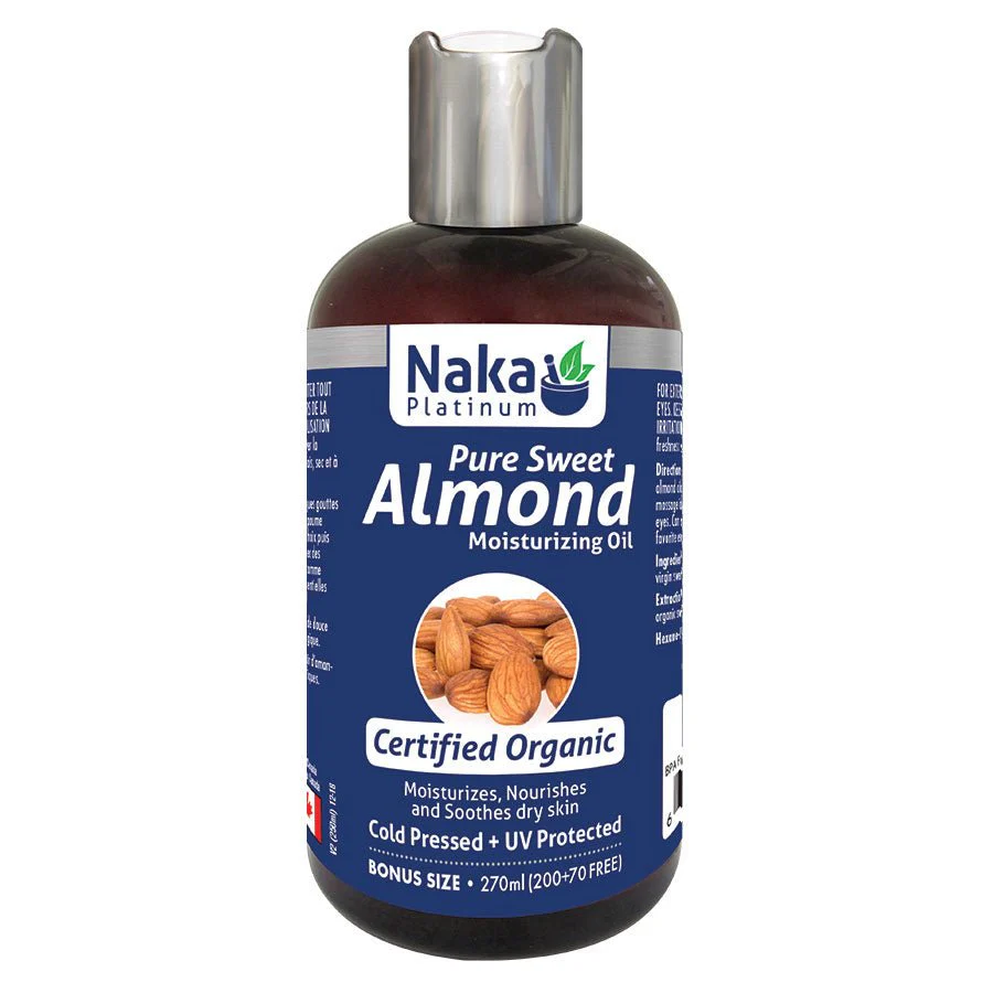 Naka Organic Pure Sweet Almond Oil 270mL