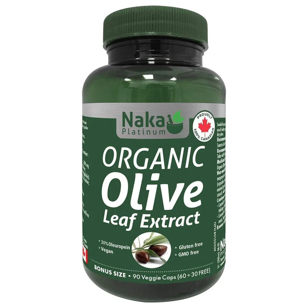 Naka Organic Olive Leaf Extract 90 Veg Capsules