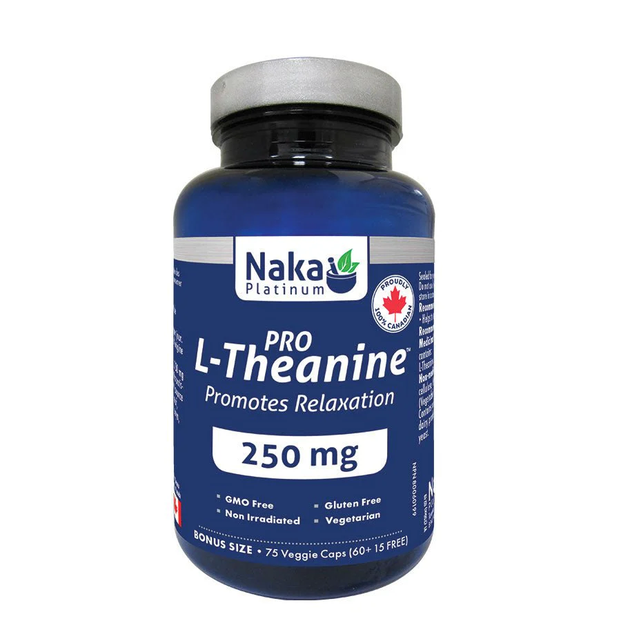 Naka L-Theanine 250mg 75 Veg Capsules