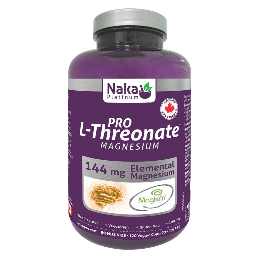 Naka Magnesium L-Threonate 120 Veg Capsules