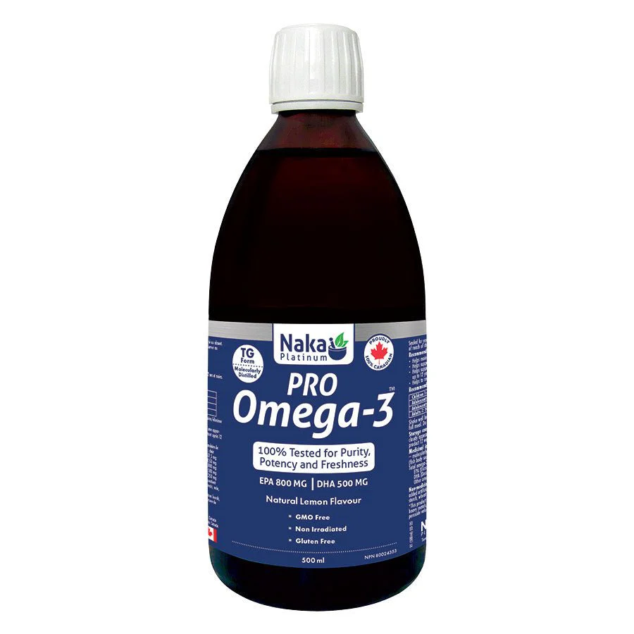 Naka Wild Omega-3 1,300mg 500mL, Lemon Flavour