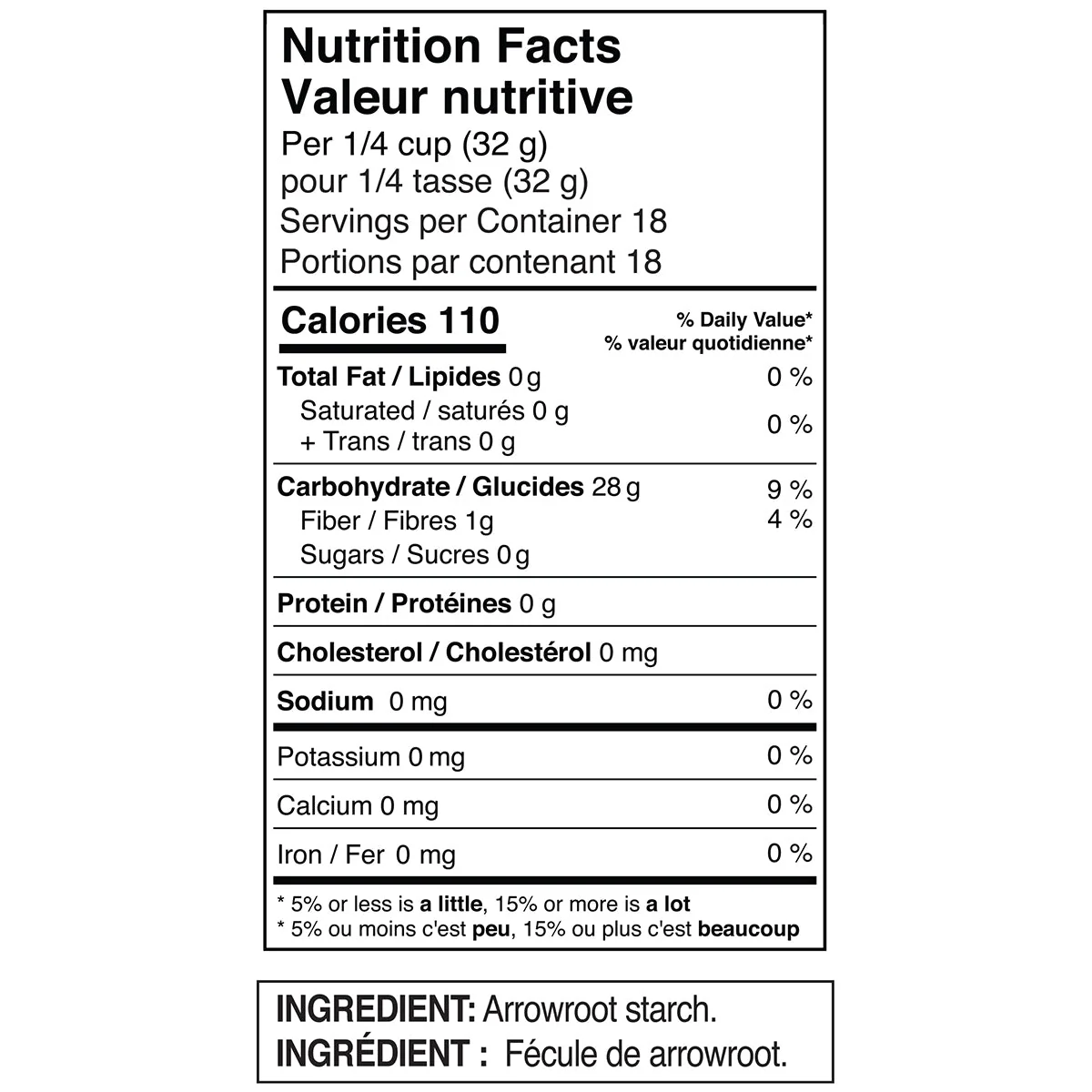 Namaste Arrowroot Starch 567 Grams - Image 3