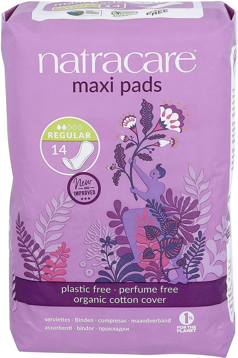 Natracare Maxi Pads Regular 14 Pads