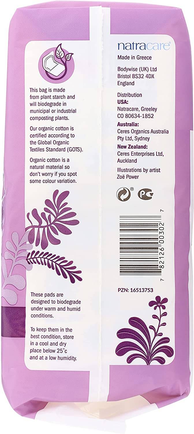 Natracare Maxi Pads Regular 14 Pads - Image 3