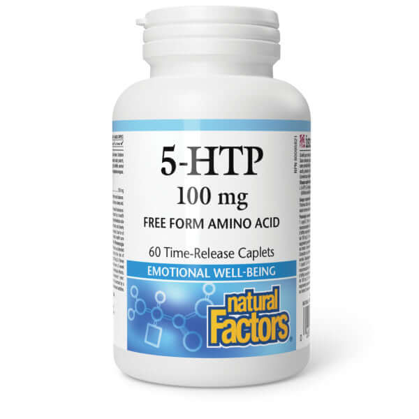 Natural Factors 5-HTP 100mg 60 Time-Release Caplets