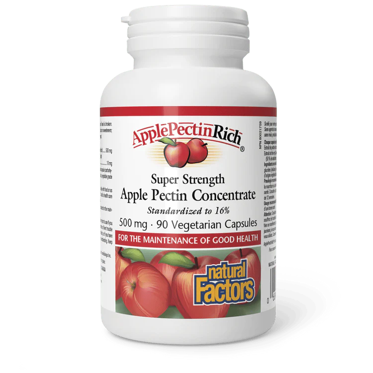 Natural Factors Apple Pectin Concentrate 500mg 90 Capsules