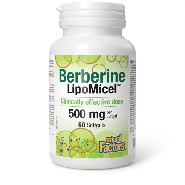 Natural Factors Berberine LipoMicel® 500mg 60 Softgels