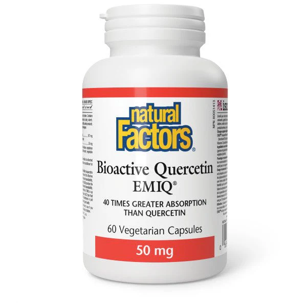 Natural Factors Bio-Active Quercetine 60 Veg Capsules