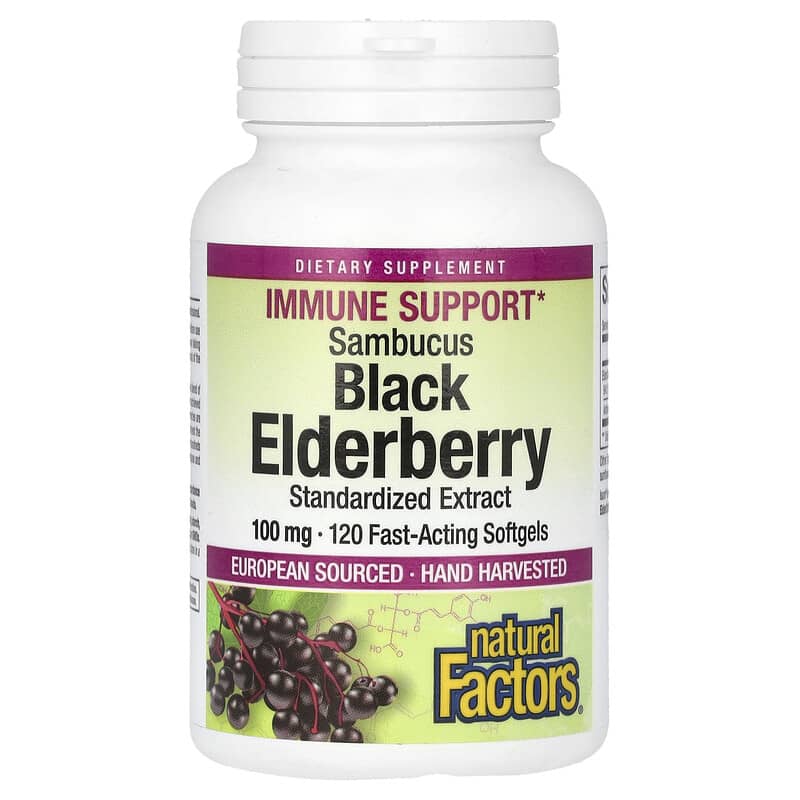 Natural Factors Black Elderberry - Image 2