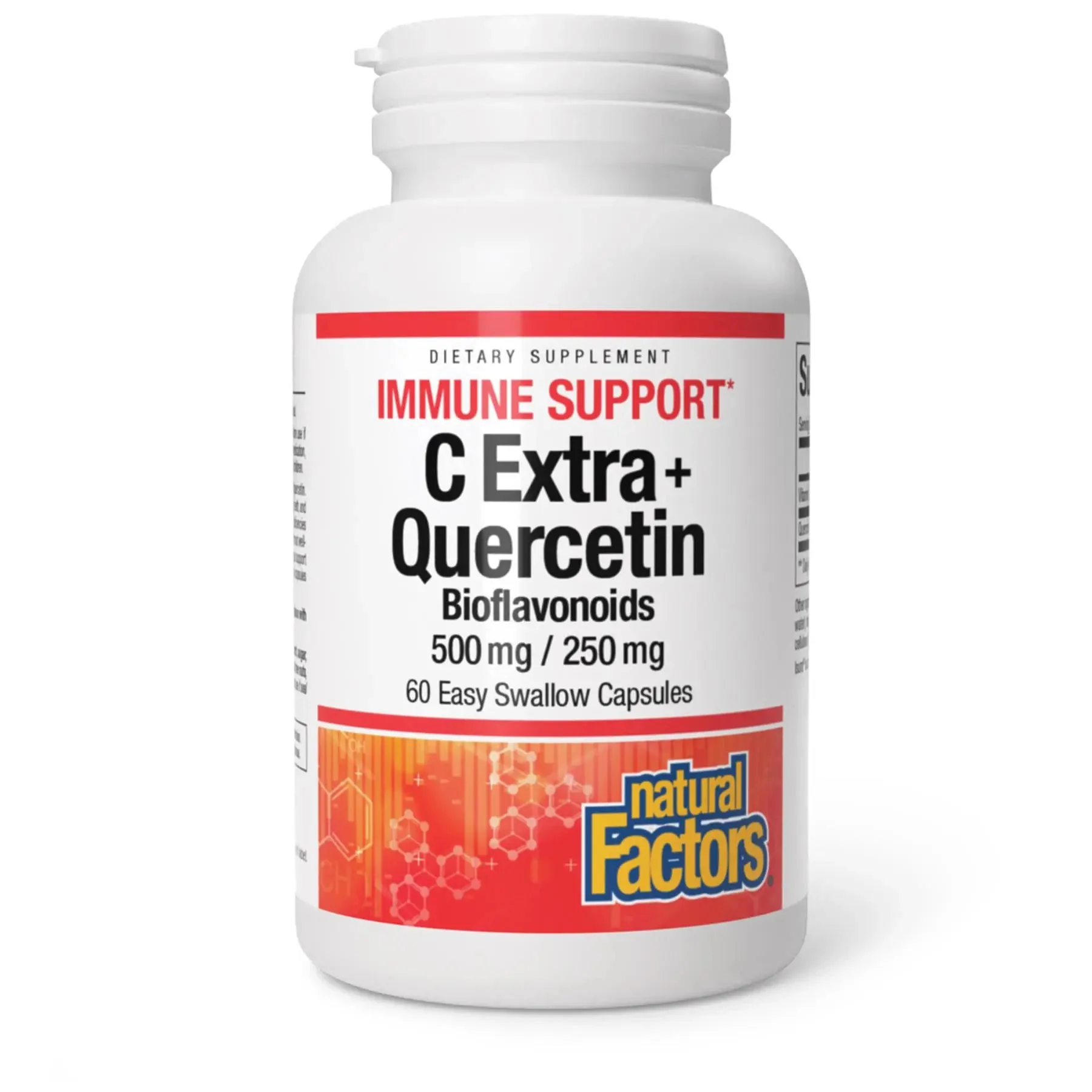 Natural Factors C Extra + Quercetin 500mg/250mg 60 Capsules