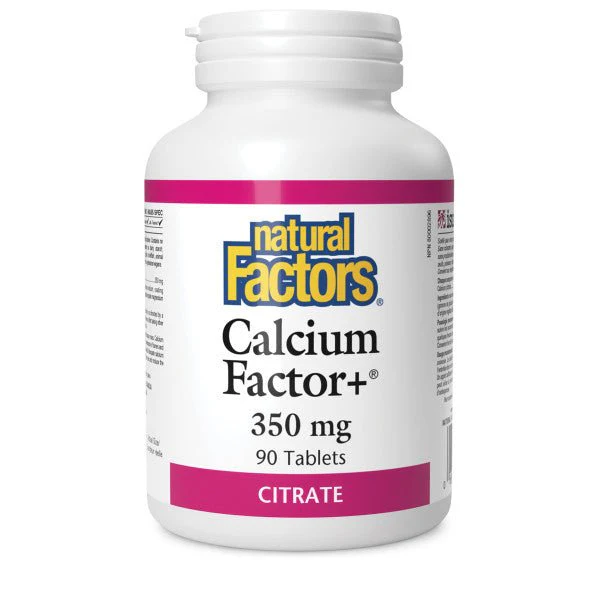 Natural Factors Calcium Factors 350mg 90 Tablets