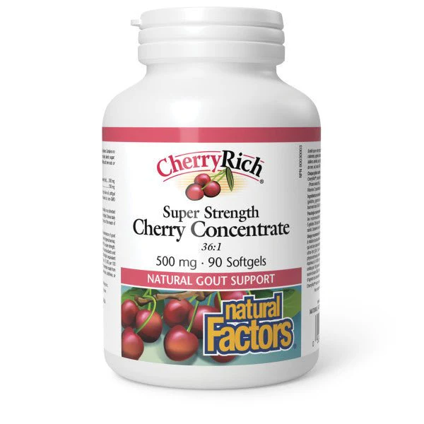Natural Factors CherryRich Super Strength Cherry Concentrate 90 Softgels