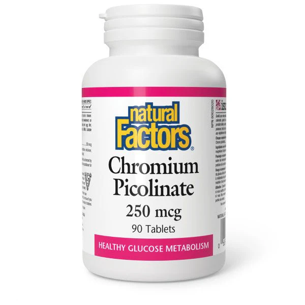 Natural Factors Chromium Picolinate 250 mcg 90 Tablets