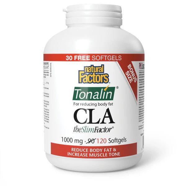 Natural Factors CLA Tonalin 120 Softgels